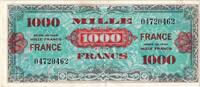 Frankreich 1000 Francs 1945 Verso France, 04720462, VZ, Fayette:VF 27.1 -