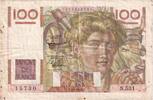 Frankreich 100 Francs Jeune Paysan, N.531, S, Fayette:28.35, KM:128d -