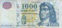 Ungarn 1000 Forint KM:197a, SS -