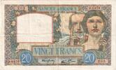 Frankreich 20 Francs Science et Travail, 1941-10-30, D.6476, SS+ -