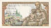 1000 Francs 1943 Frankreich Déesse Déméter, 1943-07-22, Z.7292, S S