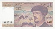 Frankreich 20 Francs Debussy, V.038, UNZ -