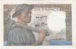 Frankreich 10 Francs Mineur, 1941-10-09, Z.2 20269, VZ+ -