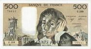 Frankreich 500 Francs Pascal, 1989-03-02, U.299, SS+ -