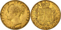 Großbritannien Sovereign Victoria, London, Gold, SS, KM:736 -