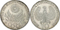 Bundesrepublik Deutschland 10 Mark Munich, Silber, SS+, KM:135 -