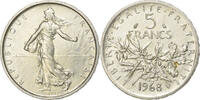 Frankreich 5 Francs Semeuse, Paris, Silber, SS+, Gadoury:770, KM:926 -