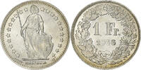 Schweiz 1 Franc Helvetia, Bern, Silber, VZ, KM:24 -