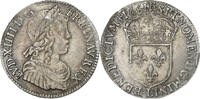 Frankreich 1/4 Écu à la mèche longue Louis XIV, Bayonne, Silber, SS -