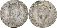Frankreich 1/12 Ecu à la mèche longue Louis XV, Bordeaux, Silber, SS -