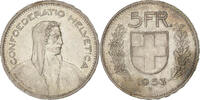 Schweiz 5 Francs Bern, Silber, SS+, KM:40 -