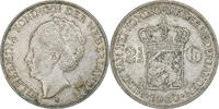 Niederlande 2-1/2 Gulden Wilhelmina I, Silber, SS+ -
