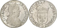 Frankreich 1/2 Écu à la mèche longue Louis XIV, Narbonne, Silber, SS -