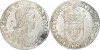 Frankreich 1/2 Écu à la mèche longue Louis XIV, Bayonne, Silber, SS -
