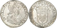 Frankreich 1/2 Écu à la mèche longue Louis XIV, Bayonne, Silber, SS -