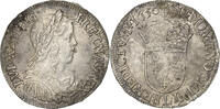 Frankreich 1/2 Écu à la mèche longue Louis XIV, Bayonne, Silber, SS -