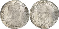 Frankreich 1/2 Écu à la mèche longue Louis XIV, Bayonne, Silber, SS -