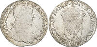Frankreich 1/2 Écu à la mèche longue Louis XIV, Bayonne, Silber, S+ -