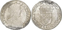 Frankreich 1/2 Écu à la mèche longue Louis XIV, Bayonne, Silber, SS -