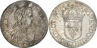 Frankreich Écu à la mèche longue Louis XIV, Bordeaux, Silber, SS -