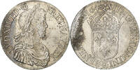 Frankreich Écu à la mèche longue Louis XIV, Bordeaux, Silber, SS -