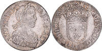 Frankreich Ecu Louis XIV, Écu à la mèche longue, Bordeaux, Silber -