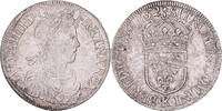 Frankreich Ecu Louis XIV, Écu à la mèche longue, Bordeaux, Silber -