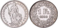 Schweiz Franc Bern, Silber, SS+, KM:24 -