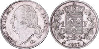 Frankreich Franc Louis XVIII, Paris, Silber, VZ, Gadoury:449, KM:709.1 -