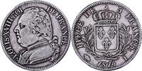 Frankreich 5 Francs Louis XVIII, Limoges, Silber, S+, Gadoury:591 -