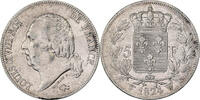 Frankreich 5 Francs Louis XVIII, Lille, Silber, SS, Gadoury:614 -