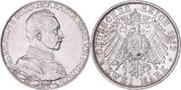 Deutsch Staaten 2 Mark PRUSSIA, Wilhelm II, Berlin, Silber, VZ, KM:533 -