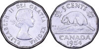 Kanada 5 Cents Elizabeth II, Royal Canadian Mint, Chromium And Nickel -