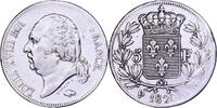 Frankreich 5 Francs Louis XVIII, Paris, Silber, SS+, Gadoury:614 -