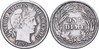 Vereinigte Staaten Dime Barber, U.S. Mint, Silber, SS, KM:113 -