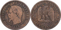 Frankreich 2 Centimes Napoleon III, Lille, Bronze, S+, Gadoury:103 -