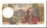 Frankreich 10 Francs Voltaire, 1969-05-08, UNZ-, Fayette:62.38, KM:147c -