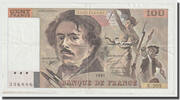 Frankreich 100 Francs Delacroix, SS, Fayette:69bis.4c, KM:154f -