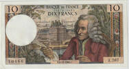 Frankreich 10 Francs Voltaire, 1966-11-04, UNZ-, Fayette:62.23, KM:147b -