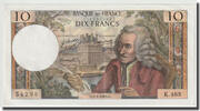 Frankreich 10 Francs Voltaire, 1969-01-02, UNZ-, Fayette:62.36, KM:147c -