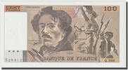 Frankreich 100 Francs Delacroix, UNZ, Fayette:69ter.01b, KM:154h -