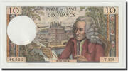 Frankreich 10 Francs Voltaire, 1965-06-03, UNZ-, Fayette:62.15, KM:147a -