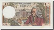 Frankreich 10 Francs Voltaire, 1964-06-04, UNZ-, Fayette:F.62.09 -