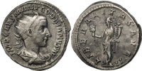 Antoninianus Münze, Gordian III, VZ, Billon, Cohen:132 -