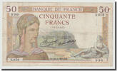 Frankreich 50 Francs Cérès, 1935-02-28, S+, Fayette:17.5, KM:81 -