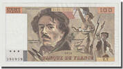 Frankreich 100 Francs Delacroix, SS+, Fayette:69.1d, KM:154a -