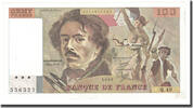 Frankreich 100 Francs Delacroix, UNZ-, Fayette:69.5, KM:154b -