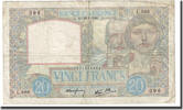 Frankreich 20 Francs Science et Travail, 1940-08-22, S, Fayette:12.06 -