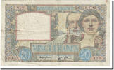 Frankreich 20 Francs Science et Travail, 1941-07-17, SS, Fayette:12.16 -