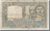 Frankreich 20 Francs Science et Travail, 1941-05-08, S+, Fayette:12.14 -
